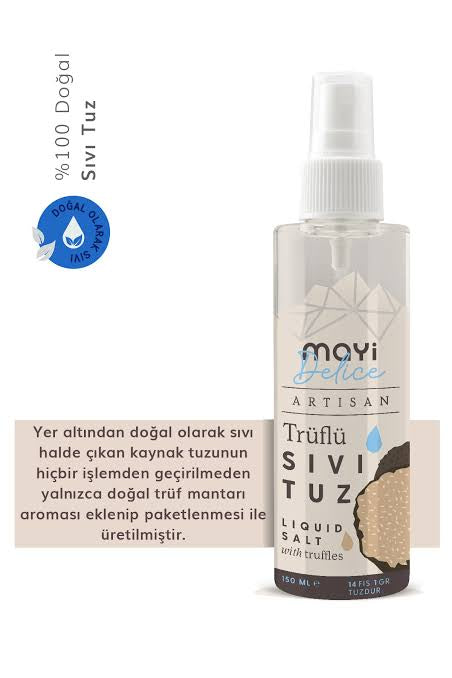 MAYİ Sıvı Kaynak Tuzu - Trüf Aromalı Yer Mantarlı 150 ml 