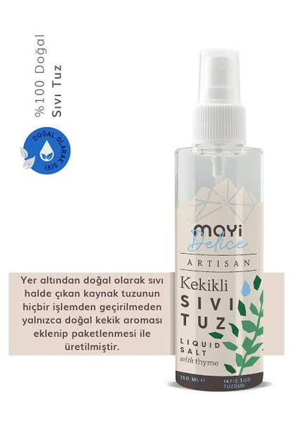 MAYİ SALZSPRAY MIT THYMIAN GESCHMACK 150ml-Kekikli sıvı tuz