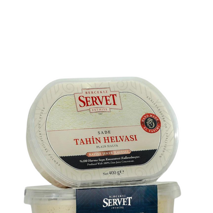 Rafine şeker ilavesiz - Sade Taze Tahin Helvası 400 gr-Rafine Şeker İlavesiz - Sade Taze Tahin Helvası